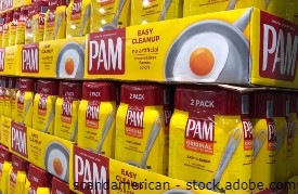 PAM No-Stick Cooking Spray on display