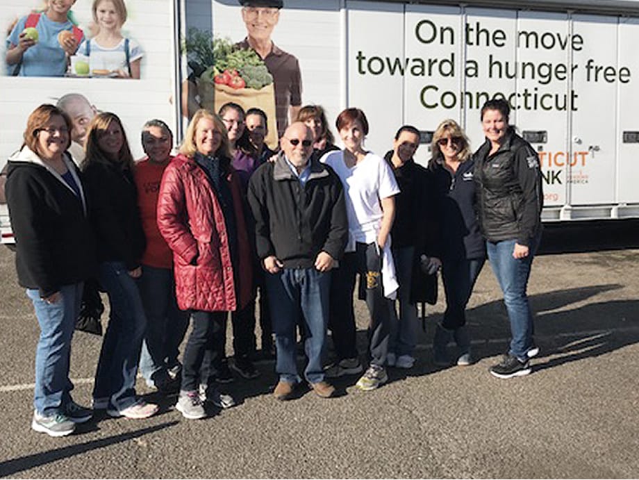 Koskoff legal team at Connecticut Food Bank event