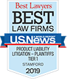 Best Lawyers Best Law Firms | Product Liability Litigation - Plaintiffs - Tier One | Stamford | 2019 | U.S. News & World Report