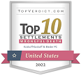 TOPVOICE.COM | TOP 10 | SETTLEMENTS | WRONGFUL DEATH | UNITED STATES | 2022