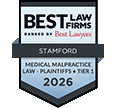 Best Law Firms Ranked by Best Lawyers | Stamford | Medical Malpractice Law - Plaintiffs Tier 1 | 2026